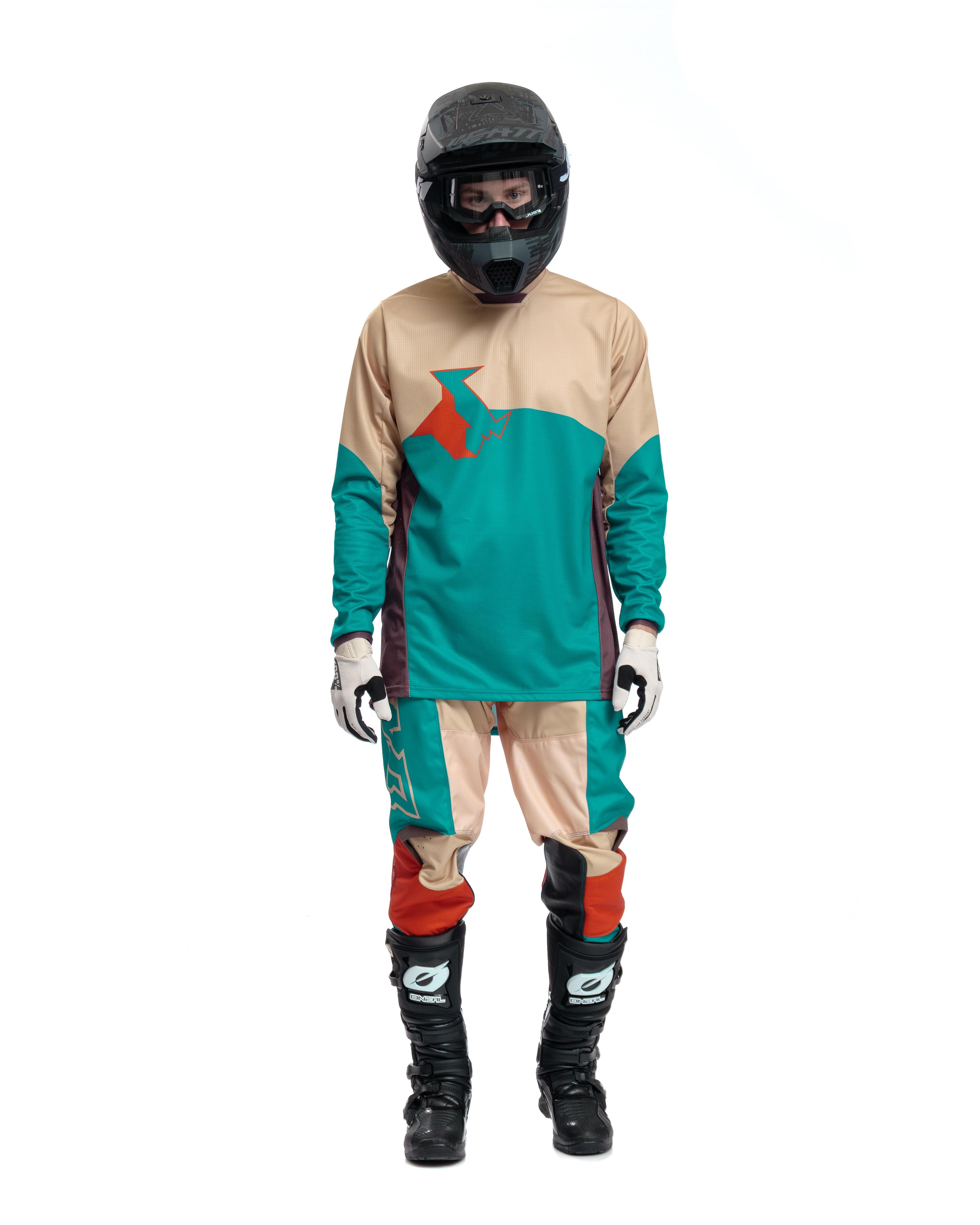Джерси и штаны для мотокросса MAD BULL turquoise Джерси и штаны для мотокросса MAD BULL turquoise